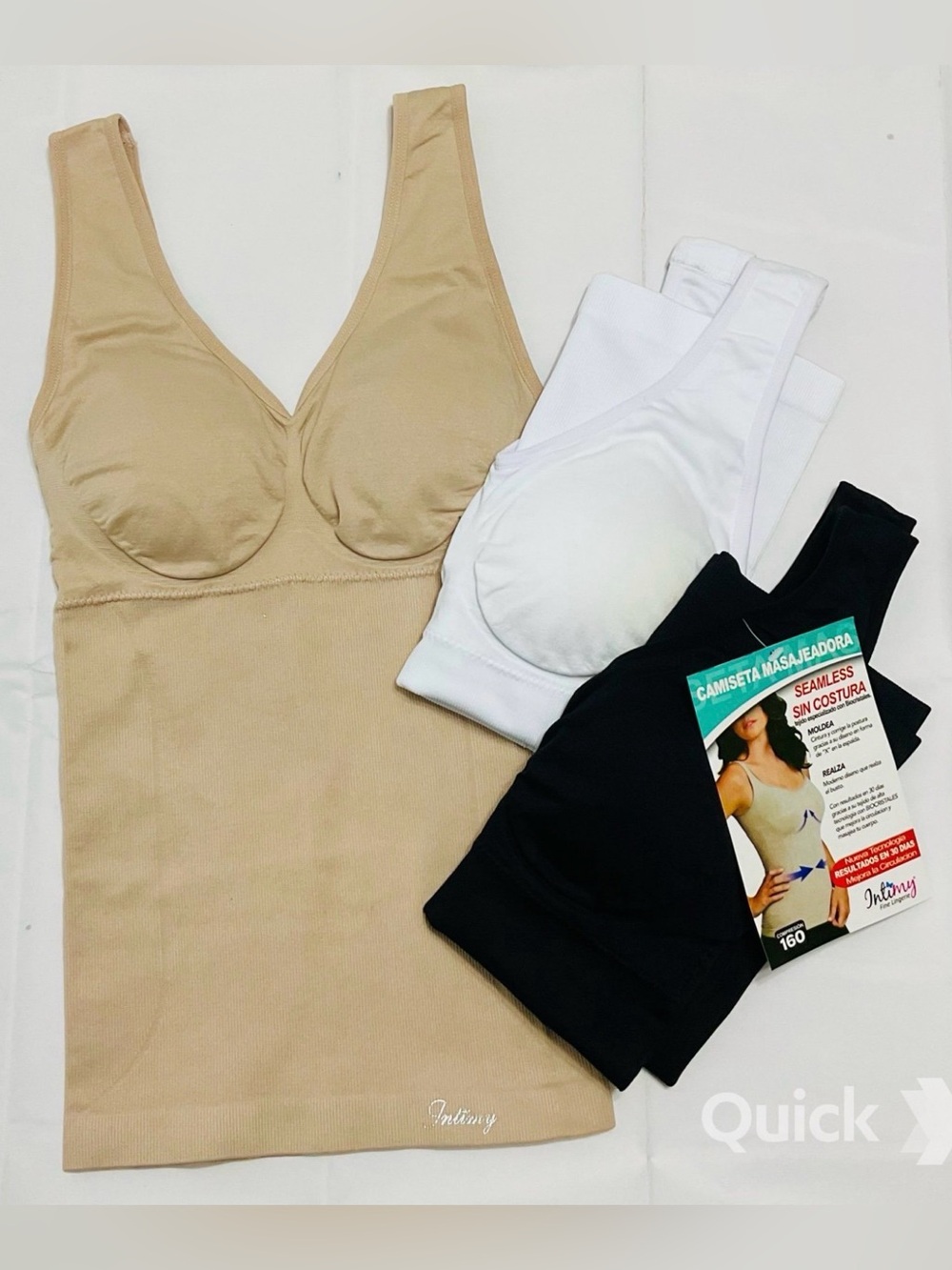 S - NWT 3-pk Control Shaper Camisoles